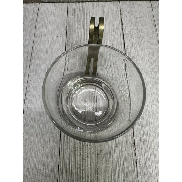 Vintage Disaronno Liquor Cocktail Libbey Glass Cups Metal Handle - Set Of 2 - Picture 5 of 7